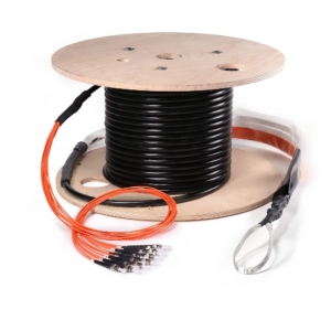 Preterminated Fiber Optic Cable, OSP Armored, 12F, Multimode OM1, ST Connectors