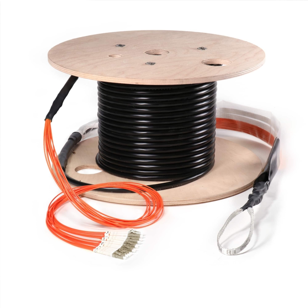 Fiber Cable Assembly, OSP Armored, LC, Multimode, OM1