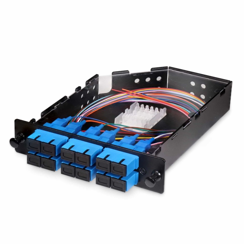 12 Fiber SC Duplex Splice Cassette