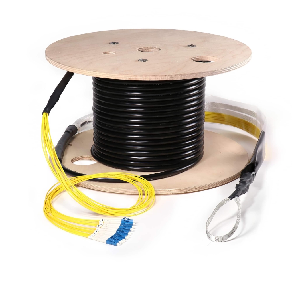 Fiber Cable Assembly, OSP Armored, LC, Singlemode