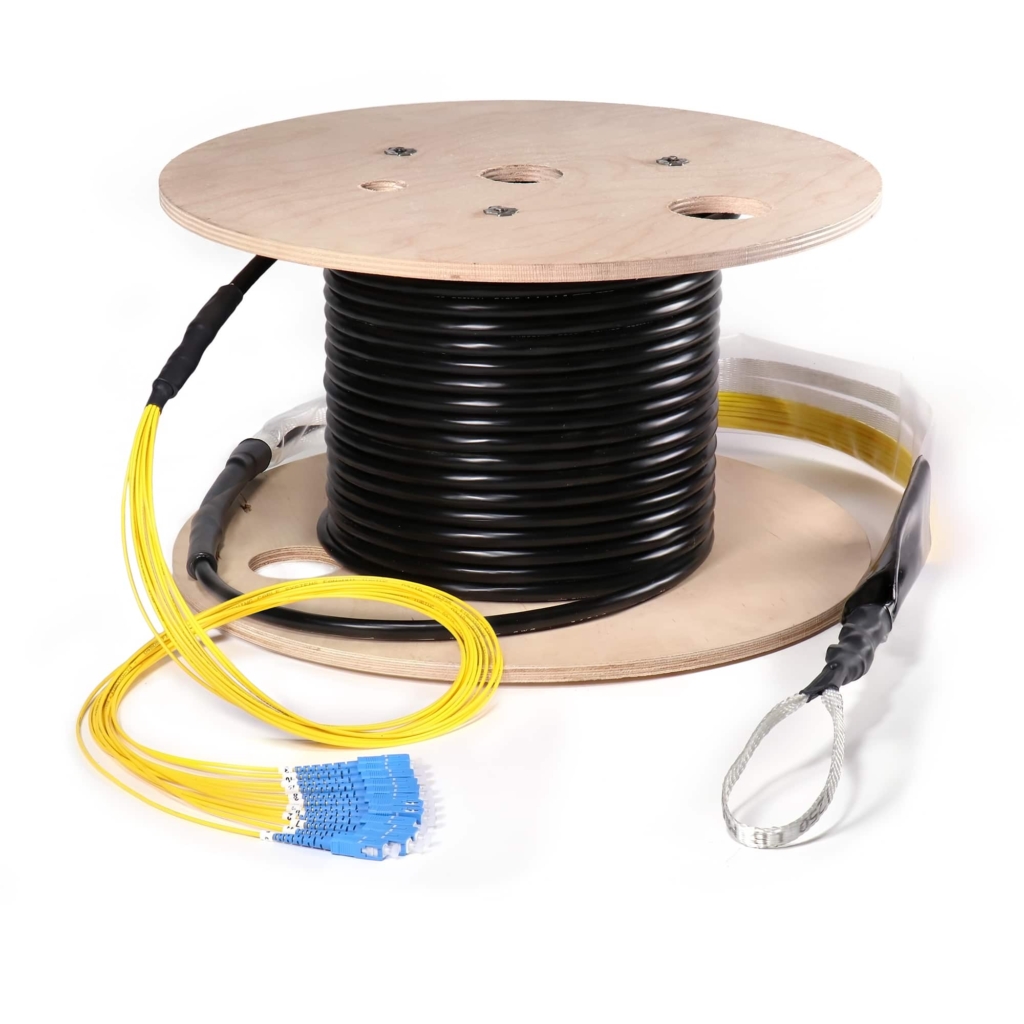 Fiber Cable Assembly, OSP Armored, SC, Singlemode