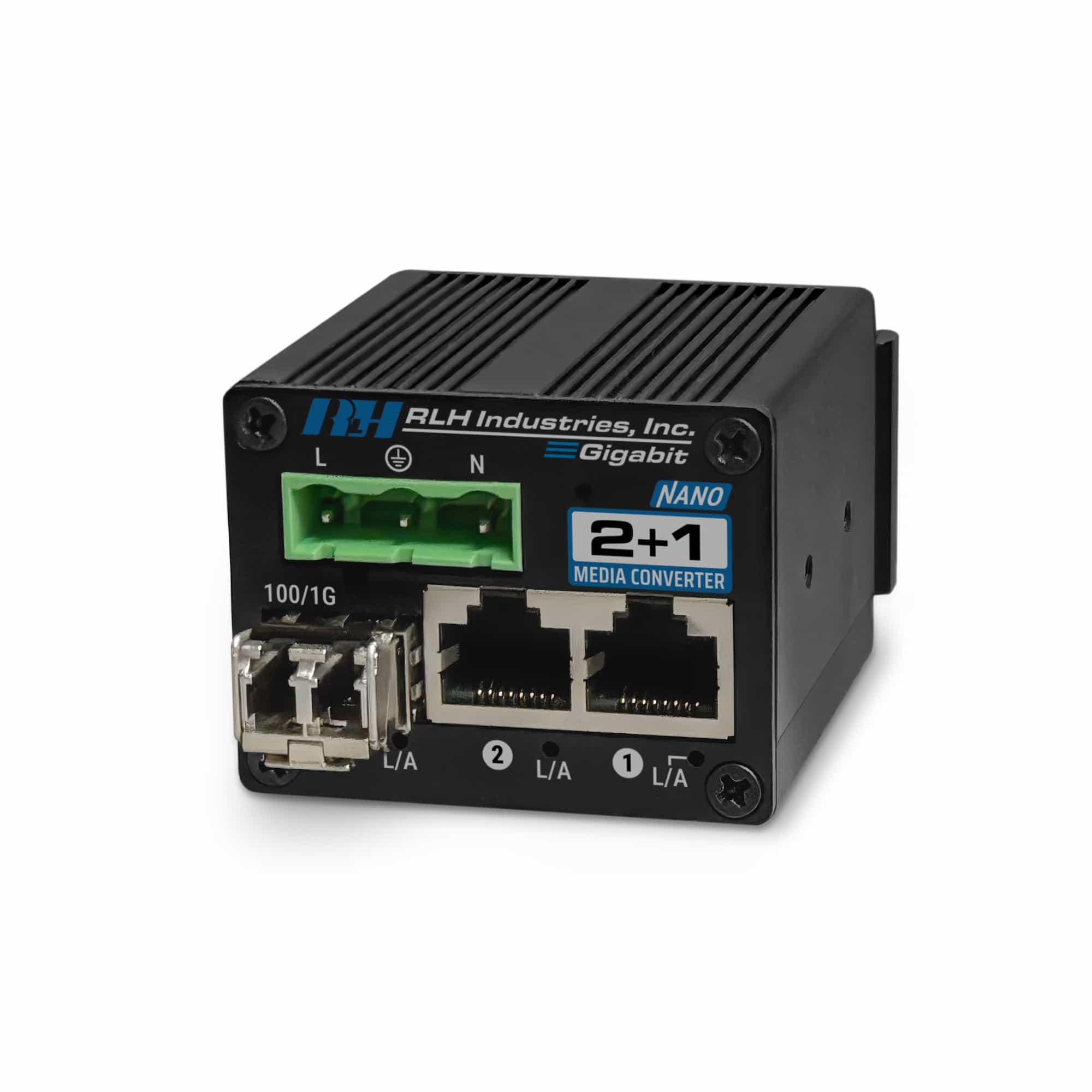 2+1 Nano 10/100/1G Industrial Ethernet Media Converter with SFP