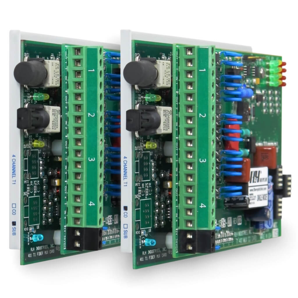 Fiber Optic Isolation Systems - 4 Channel T1 Mux