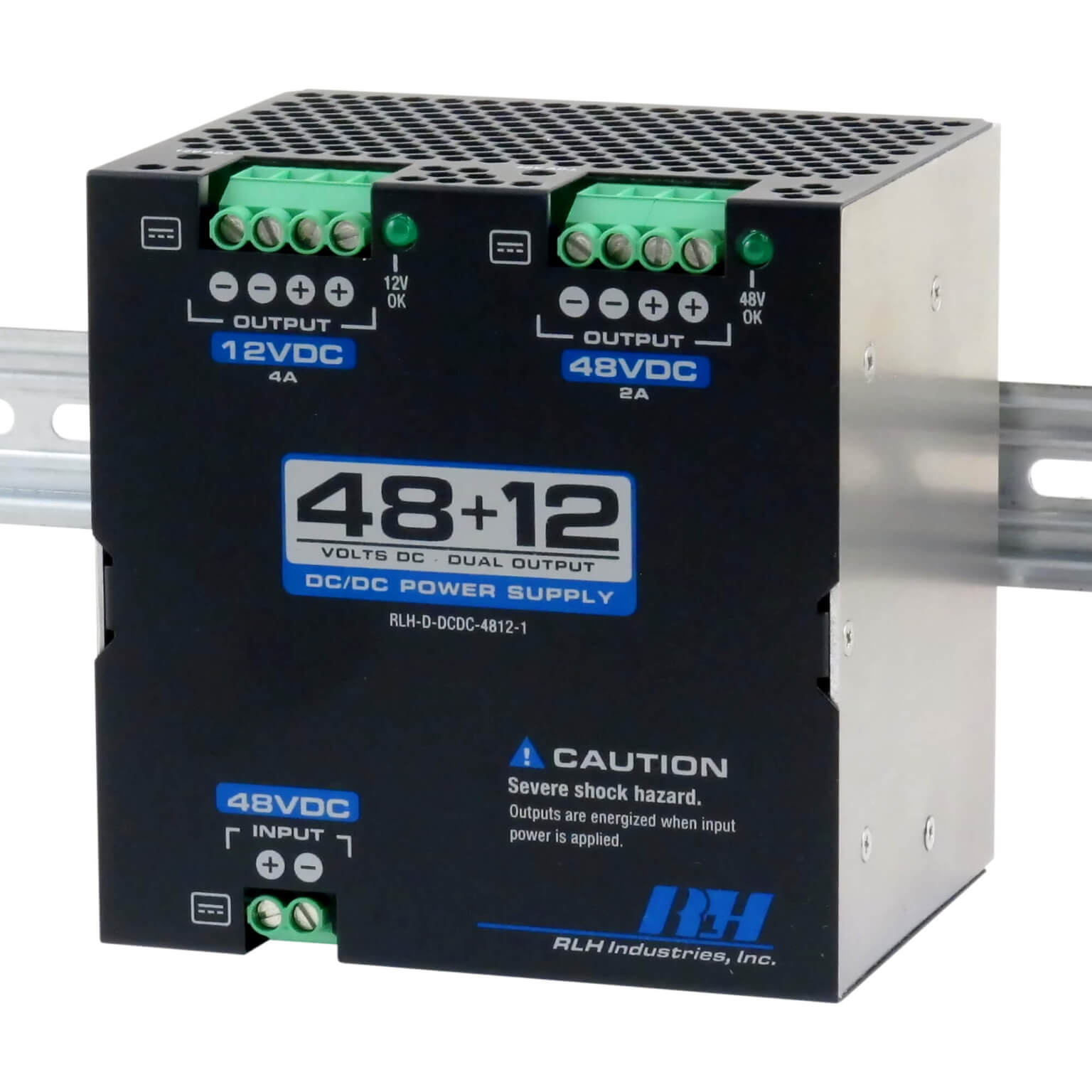 48VDC to 48~12V Dual Output DC/DC Power Supply | RLH Industries, Inc.