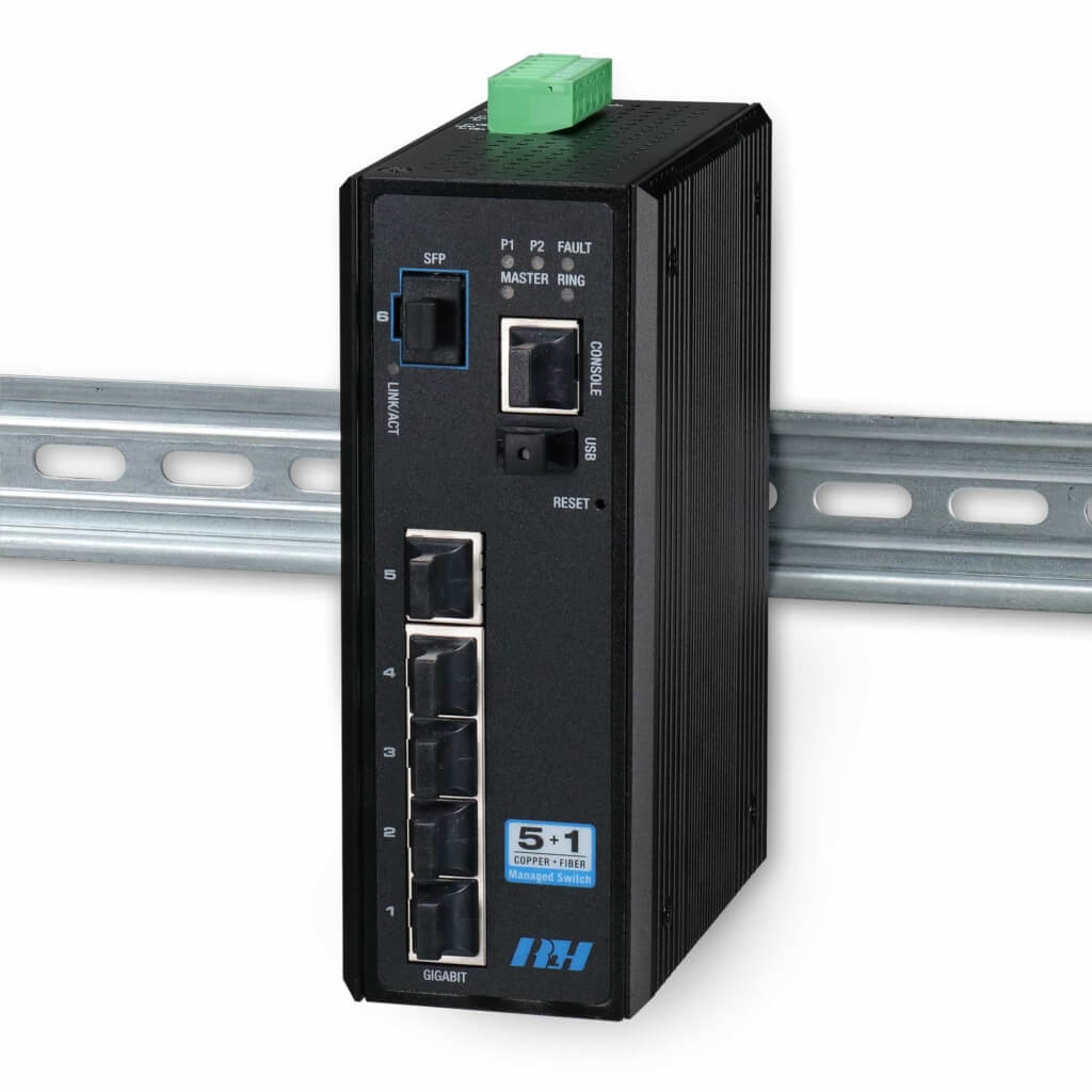 Industrial Ethernet Switches - 5+1 Managed Gigabit SFP Switch