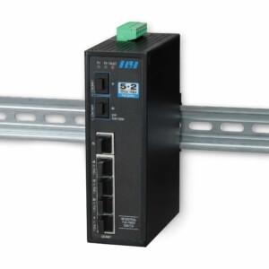 Industrial Ethernet Switches - 5+2 Gigabit SFP PoE+ Switch