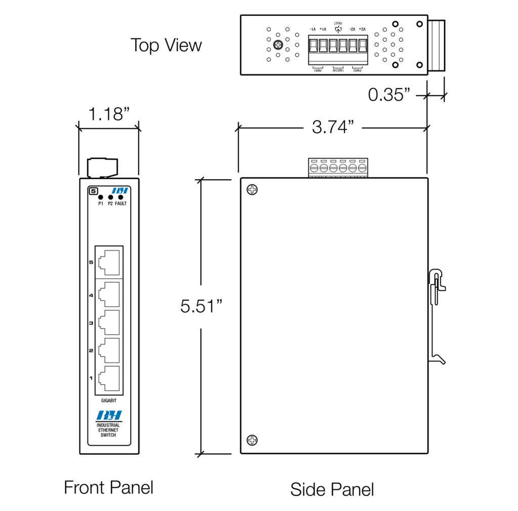 5 Port Gigabit Switch Dimensions