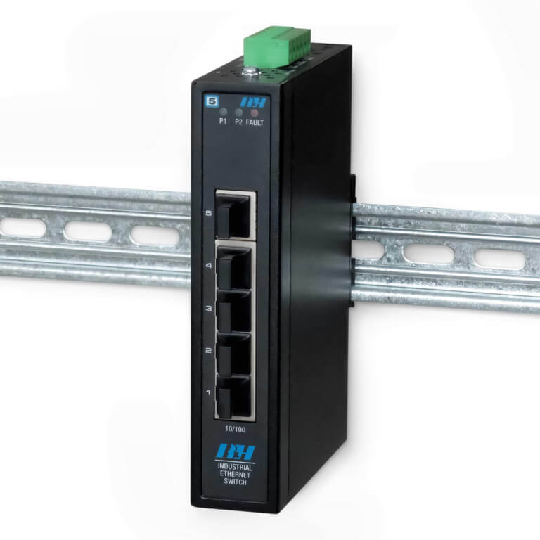5 Port Unmanaged 10/100-DIN View