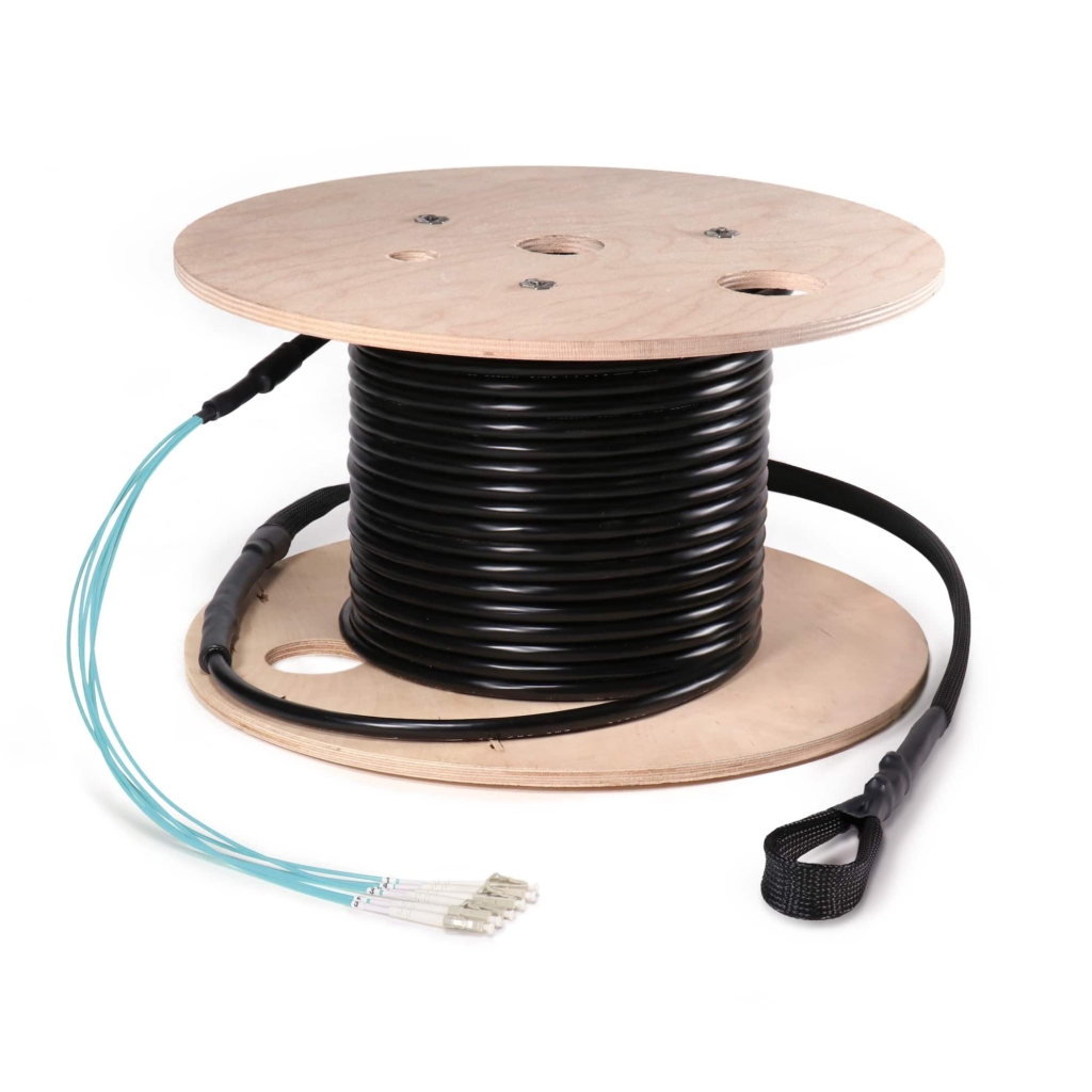 Fiber Cable Assembly, OSP Armored, LC, Multimode, OM3