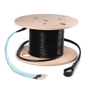 Preterminated Fiber Optic Cable, OSP Armored, 6F, Multimode OM3, SC Connectors