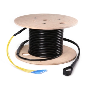 Preterminated Fiber Optic Cable, OSP Armored, 6F, Singlemode, SC Connectors