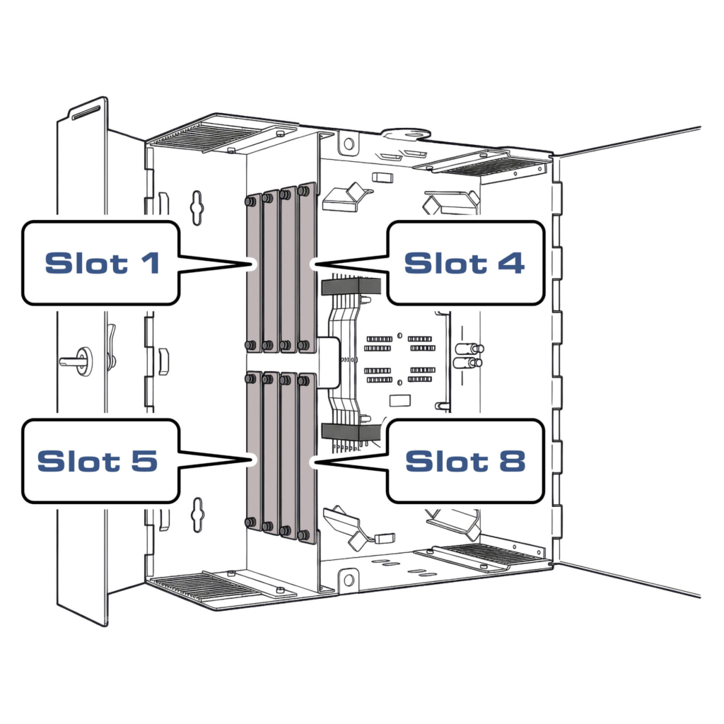 8 Plate Wall Mount Fiber Patch Panel