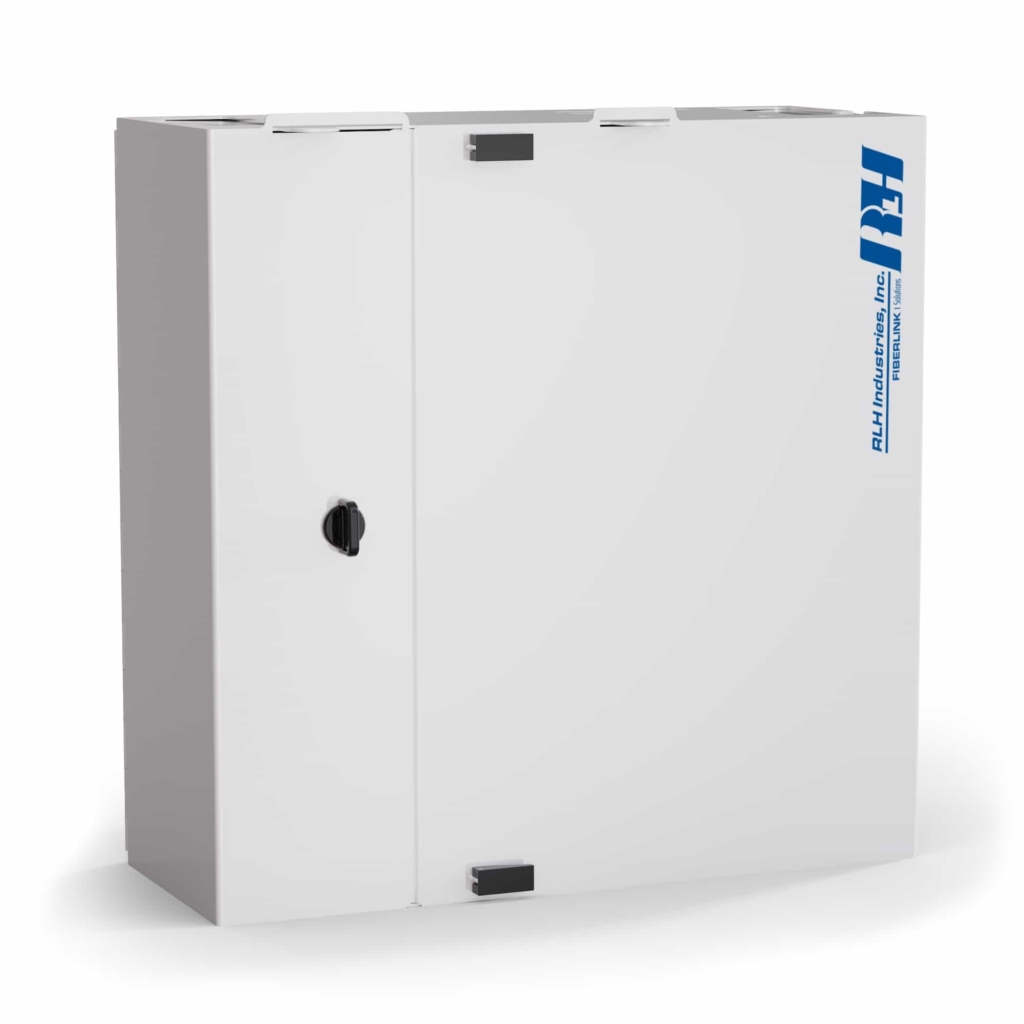 8 Plate Wall Mount Fiber Patch Panel - Front Angle