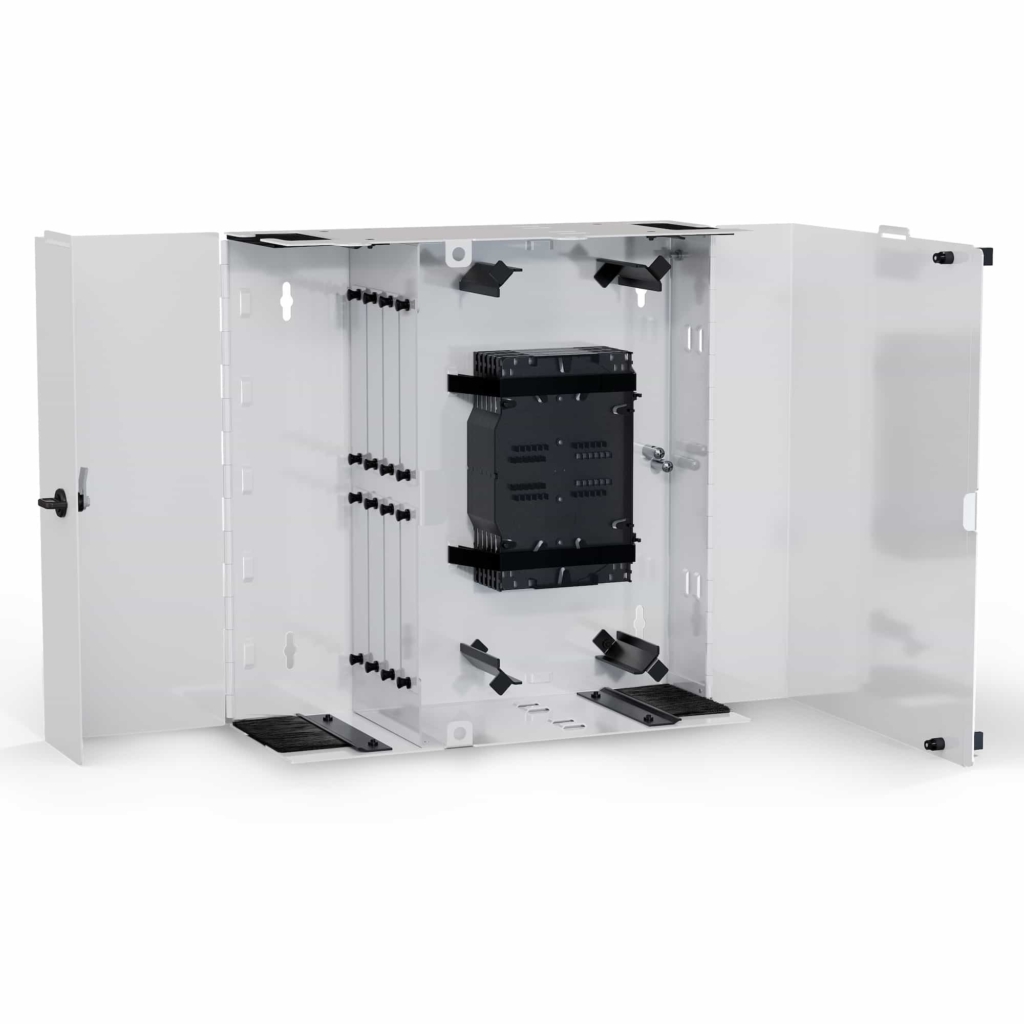 8 Plate Wall Mount Fiber Patch Panel - Open Loaded