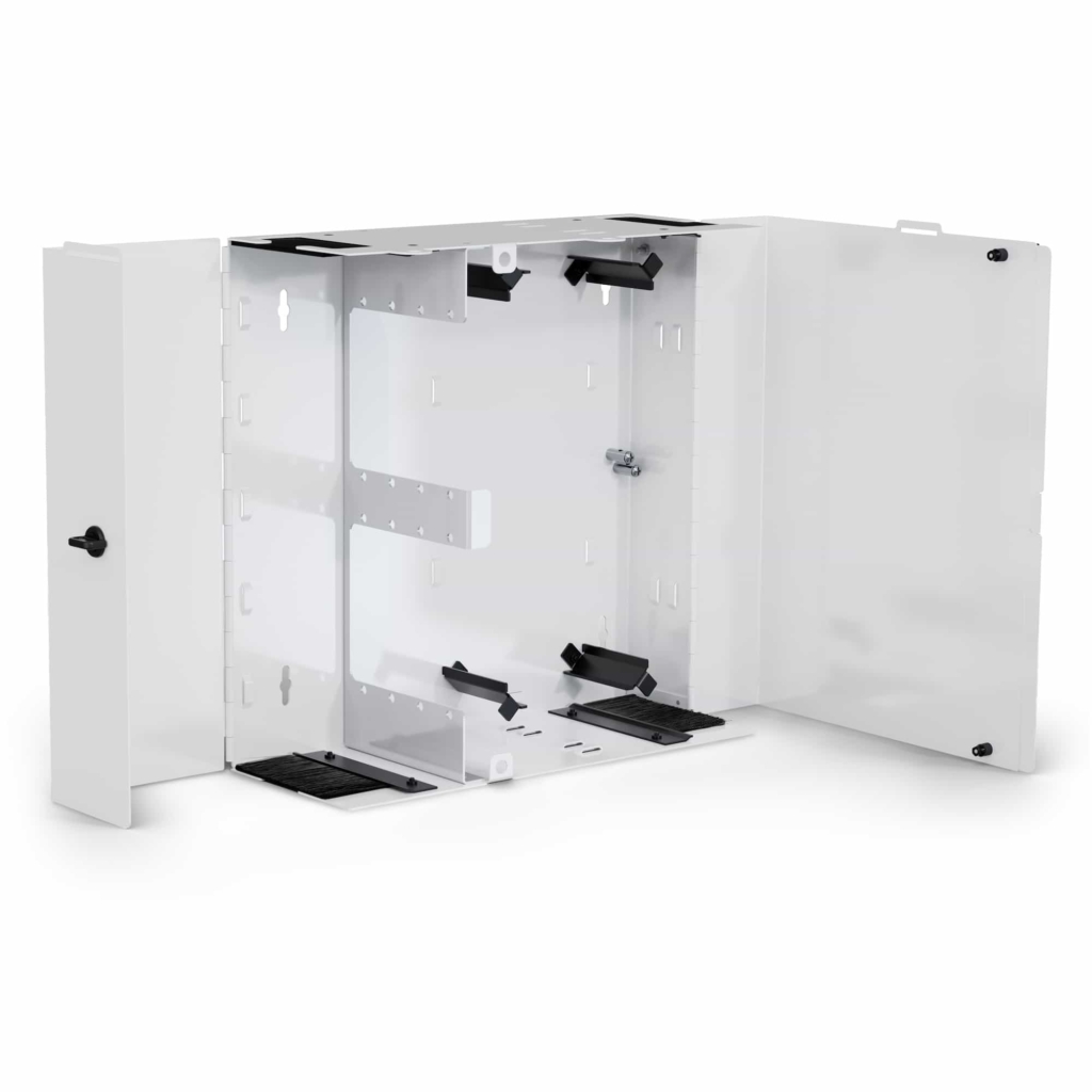 8 Plate Wall Mount Fiber Patch Panel - Open Unloaded
