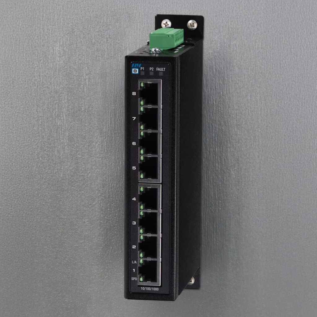 Industrial Ethernet Switches - 8 Port Gigabit Switch - Wall mount