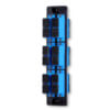 SC 12 Fiber 6 Position Loaded with Duplex Singlemode Adapters (Blue), Black