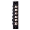 SC 6 Fiber 6 Position Loaded with Simplex Multimode Adapters (Beige), Black