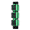 SC 12 Fiber 6 Position Loaded with Duplex Singlemode Adapters (Green), Black