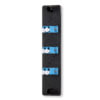 LC 6 Fiber 3 Position Loaded with Duplex Singlemode Adapters (Blue), Black
