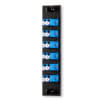 LC 12 Fiber 6 Position Loaded with Duplex Singlemode Adapters (Blue), Black