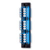 LC 24 Fiber 6 Position Loaded with Quad Singlemode Adapters (Blue), Black
