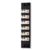 LC 12 Fiber 6 Position Loaded with Duplex Multimode Adapters (Beige), Black