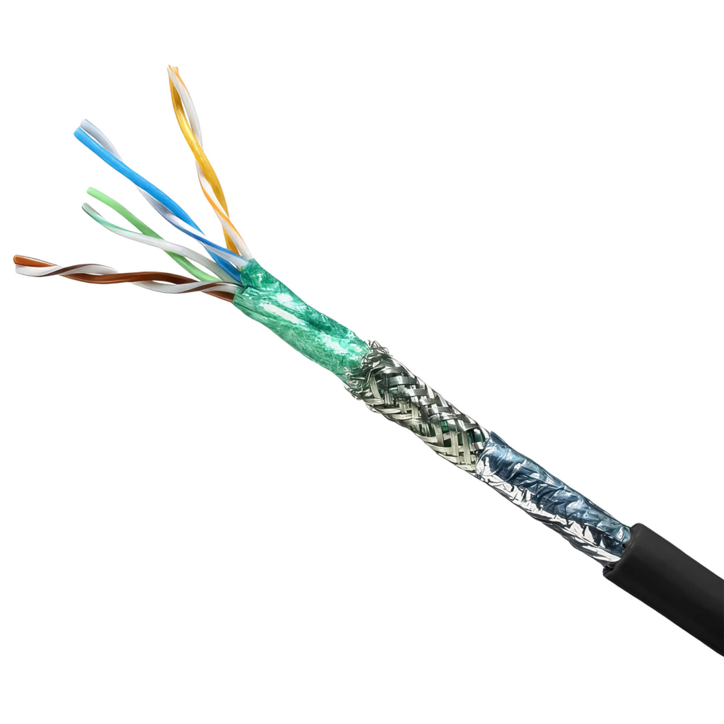 CAT5e Shielded Patch Cable - Cutaway