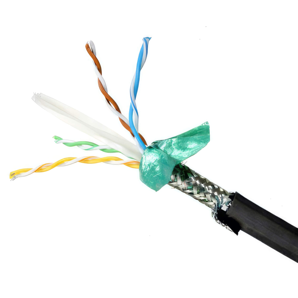 CAT6A Shielded Outdoor Patch Cables - Cutaway