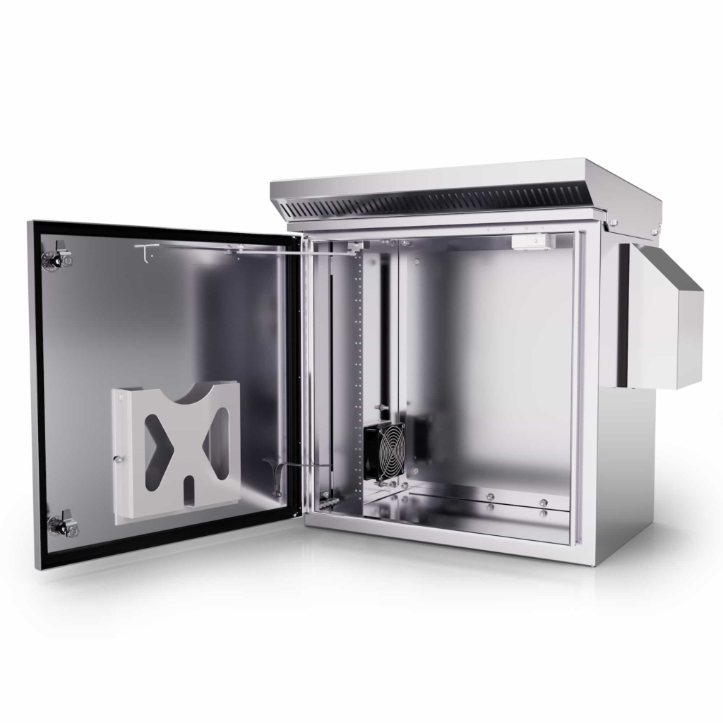 CORE 24” x 24” x 24” Cabinet with 19” Equipment Rack - Open
