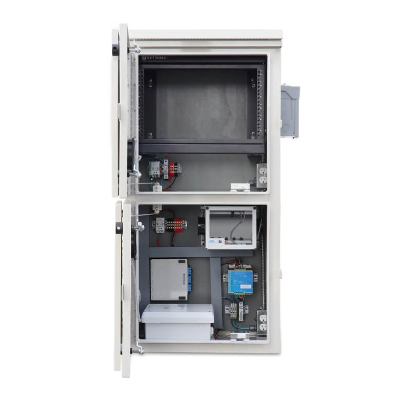 Custom Enclosure - Dual-Door Telecom Enclosure - Front Open