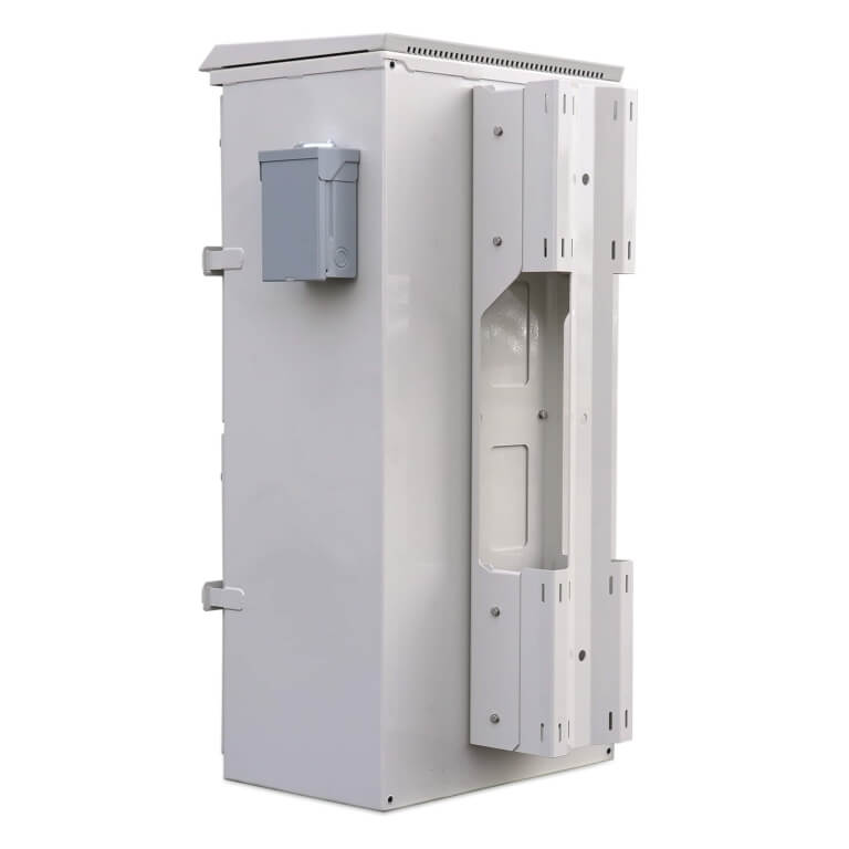 Custom Enclosure - Dual-Door Telecom Enclosure - Pole Mount