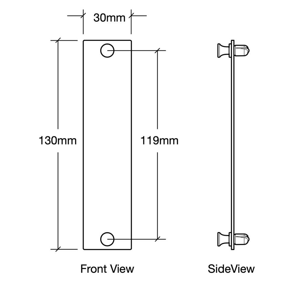 Fiber Adapter Plates - Dimensions