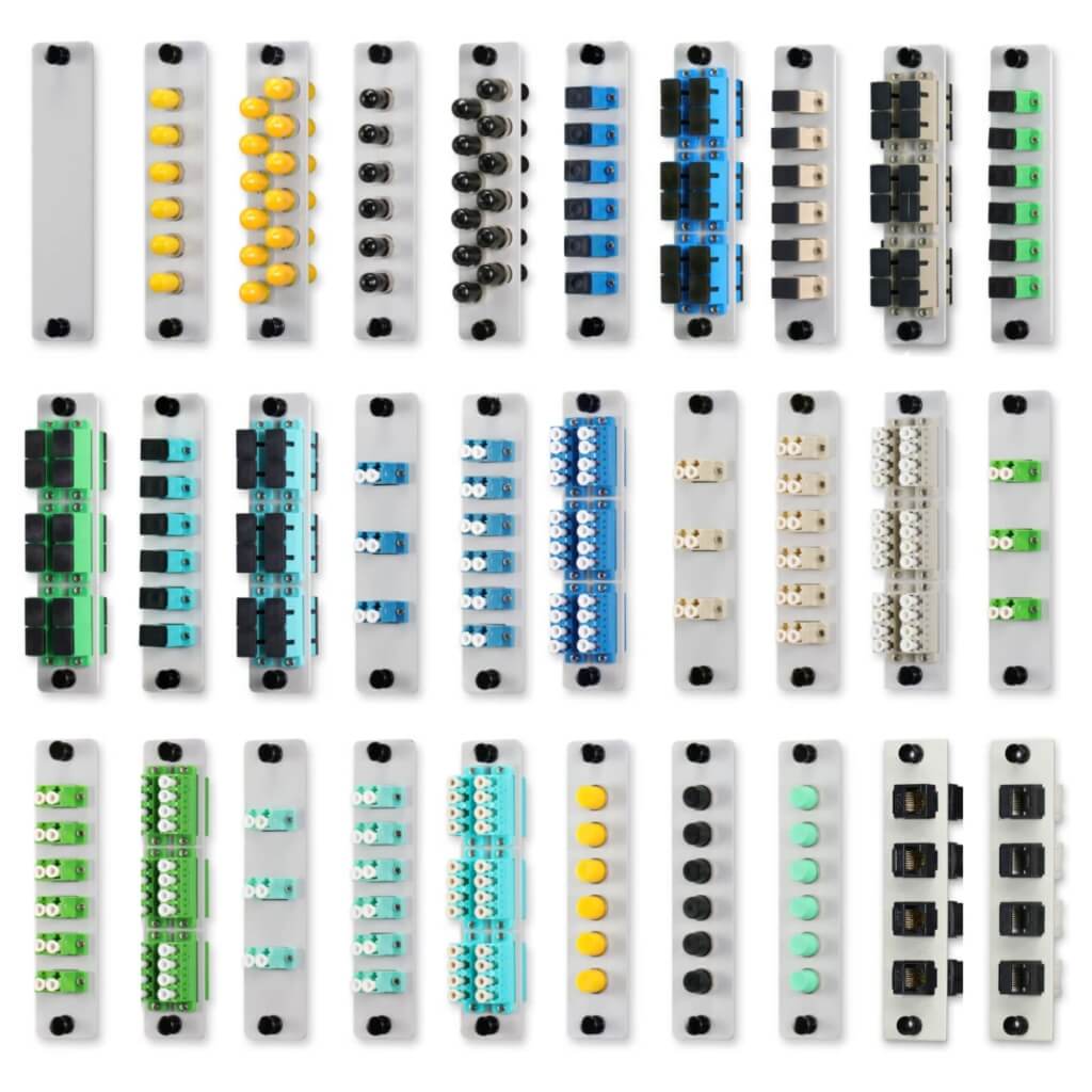 Fiber Adapter Plates - Grey