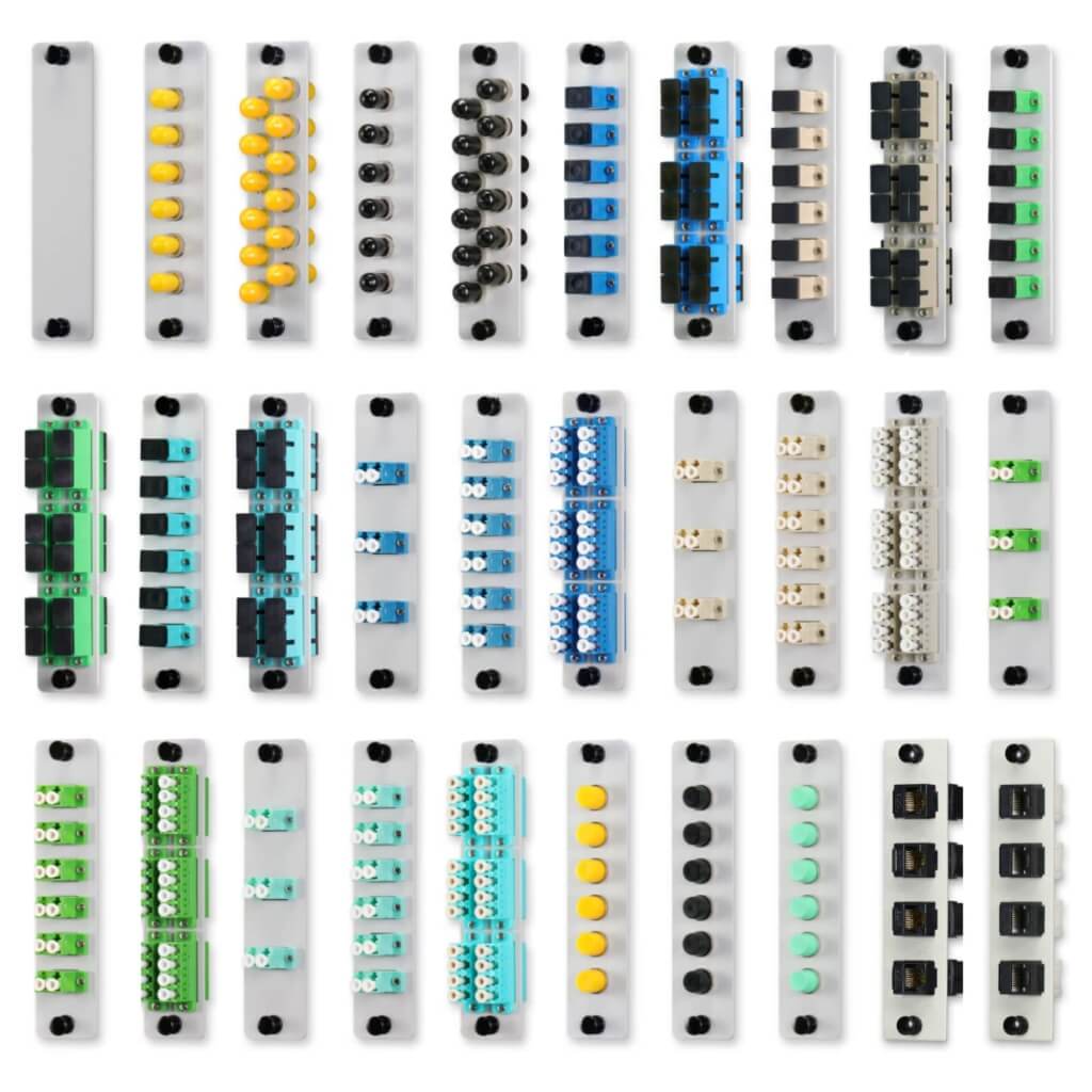 Fiber Adapter Plates - Grey