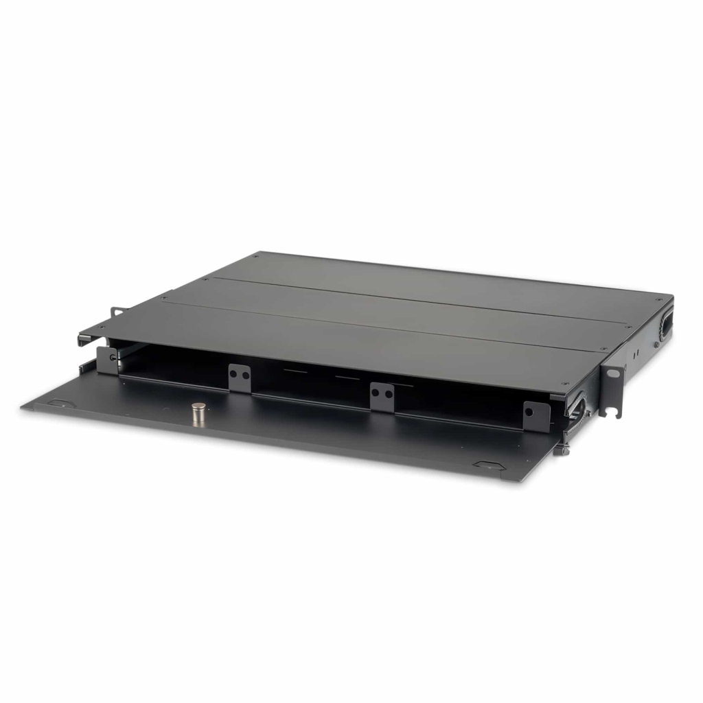Fiber Patch Panels - FiberLink 1RU Rack Mount Fiber Patch Panel - Front Open