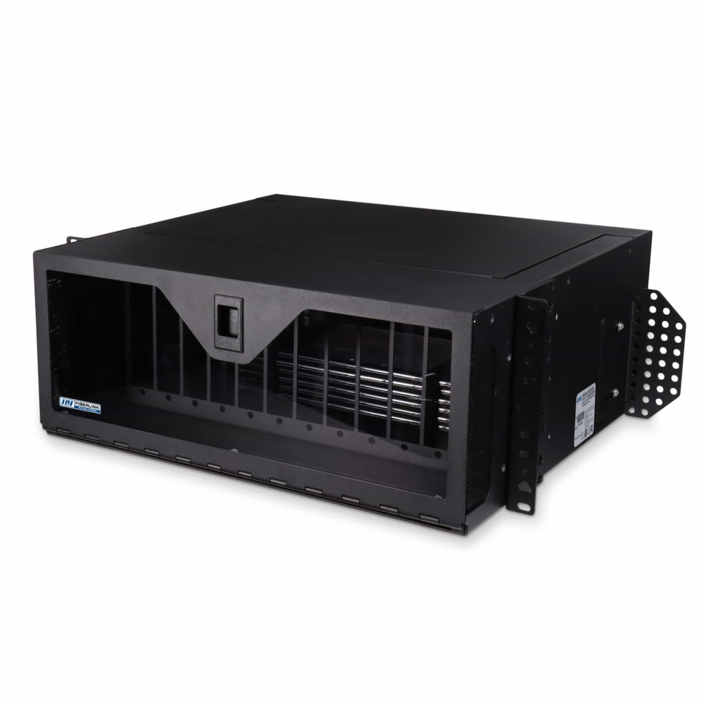 Fiber Patch Panels - FiberLink 4RU Rack Mount Fiber Patch Panel - Door Closed