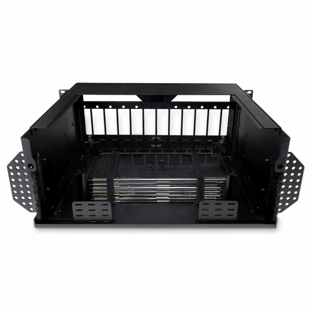 Fiber Patch Panels - FiberLink 4RU Rack Mount Fiber Patch Panel - Rear No Cover