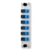 SC 6 Fiber 6 Position Loaded with Simplex Singlemode Adapters (Blue), Grey