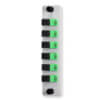 SC 6 Fiber 6 Position Loaded with Simplex Singlemode Adapters (Green), Grey