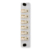 LC 12 Fiber 6 Position Loaded with Duplex Multimode Adapters (Beige), Grey