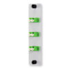 LC 6 Fiber 3 Position Loaded with Duplex Singlemode Adapters (Green), Grey