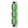LC 24 Fiber 6 Position Loaded with Quad Singlemode Adapters (Green), Grey