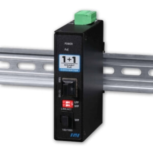Industrial Gigabit PoE+ Media Converter