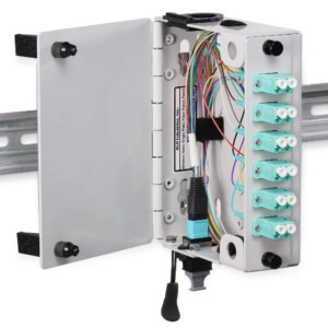 MTP Modules - Industrial MTP DIN Fiber Module - Open on DIN RAIL