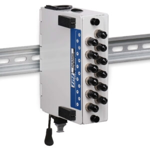 MTP Modules - Industrial MTP DIN Fiber Module - ST on DIN Rail