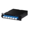 LGX ELITE MTP® Fiber Cassette - LGX ELITE MTP Fiber Cassette, 12 Fiber LC Duplex, (1 x 12), Singlemode OS2, LGX MTP Cassette, 12, LC, Blue, 1, 12, ANGLED, MTPC 1M 12SMLC 1