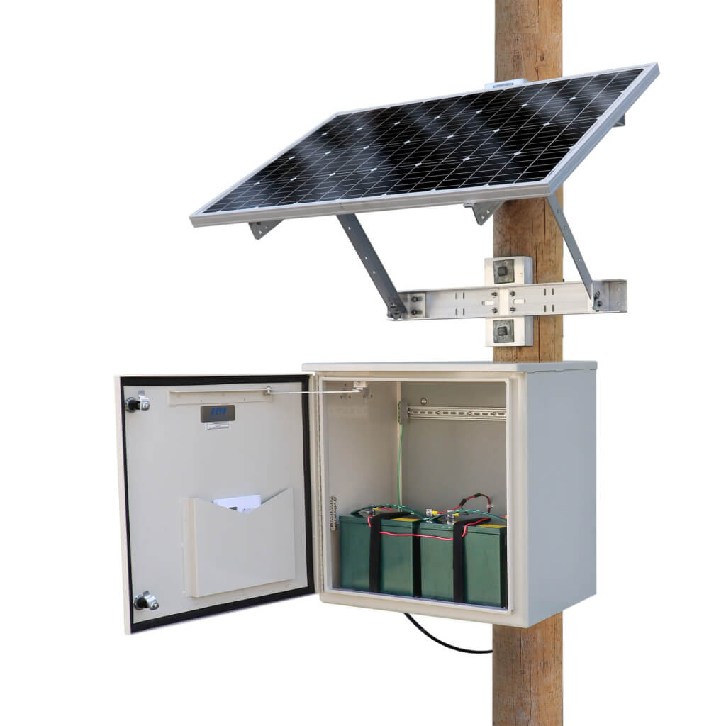 Power Supplies - OFF-GRID 120 Watt 24V Solar Power System - System Open