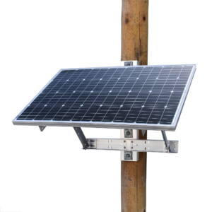Power Supplies - OFF-GRID 120 Watt 24V Solar Power System - Bracket Front
