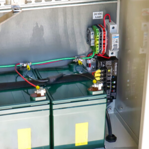 Power Supplies - OFF-GRID 60 Watt 24V Solar Power System - Battery Wiring